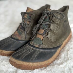 Sorel Womens Camouflage Duck Boots
